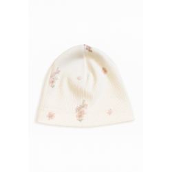 BABY 01964 Czapka niemowlęca Kwiat Jabłoni 3-6m prążek