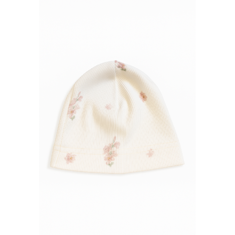 BABY 01964 Czapka niemowlęca Kwiat Jabłoni 3-6m prążek
