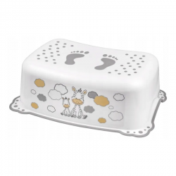 MALTEX Podnóżek 2K Zebra biały/szary