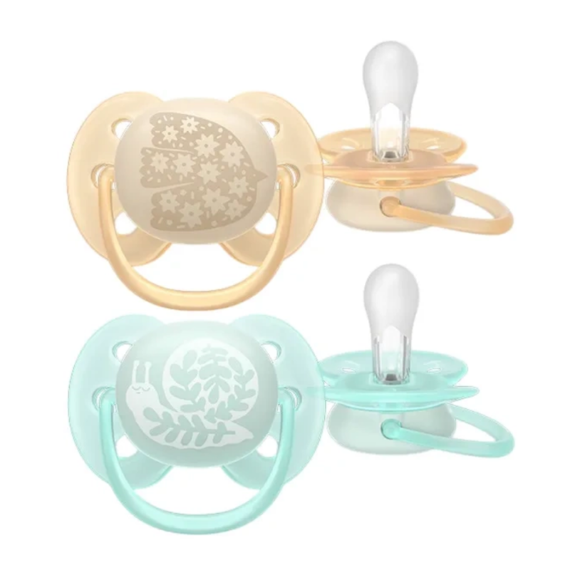 AVENT SCF091/41 Smoczek Ultra Soft  forest friends 0-6m ptak / ślimak