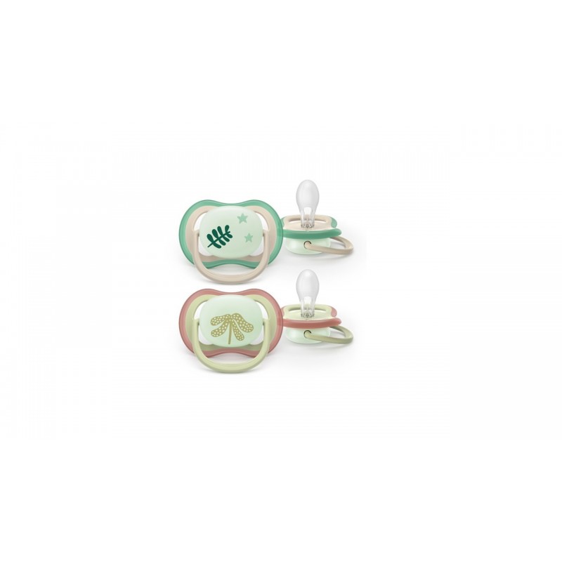 AVENT SCF376/31 Smoczek Ultra Air Night 6-18m oliwka / liście