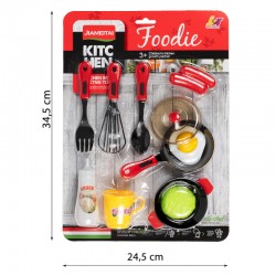 SMILY PLAY AN85068 Zestaw naczyń kuchennych z patelnią