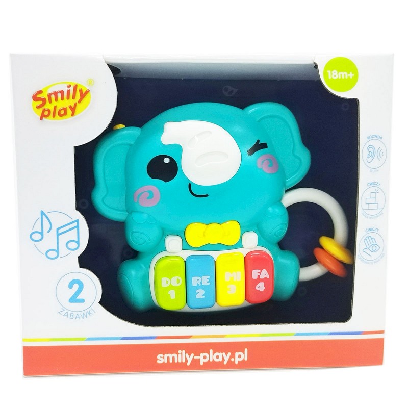 SMILY PLAY SP85190 Zwierzaczkowe Pianinko Słonik