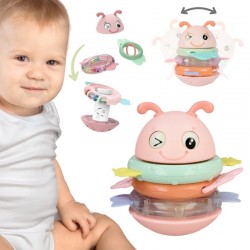 WOOPIE 56171 Motylek Muzyczny Gryzak Wańka Wstańka różowy