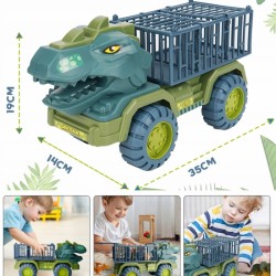 WOOPIE 57420 Samochó Dino z klatką i dinozaurami
