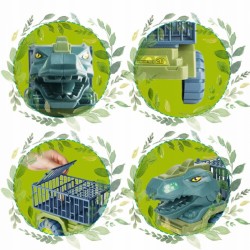 WOOPIE 57420 Samochó Dino z klatką i dinozaurami