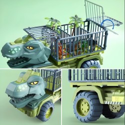 WOOPIE 57420 Samochó Dino z klatką i dinozaurami