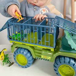WOOPIE 57420 Samochó Dino z klatką i dinozaurami