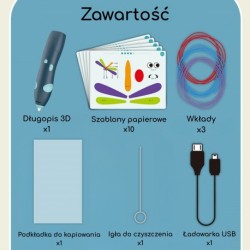 WOOPIE 56188 Długopis 3D z akcesoriami