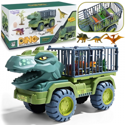 WOOPIE 57420 Samochó Dino z klatką i dinozaurami