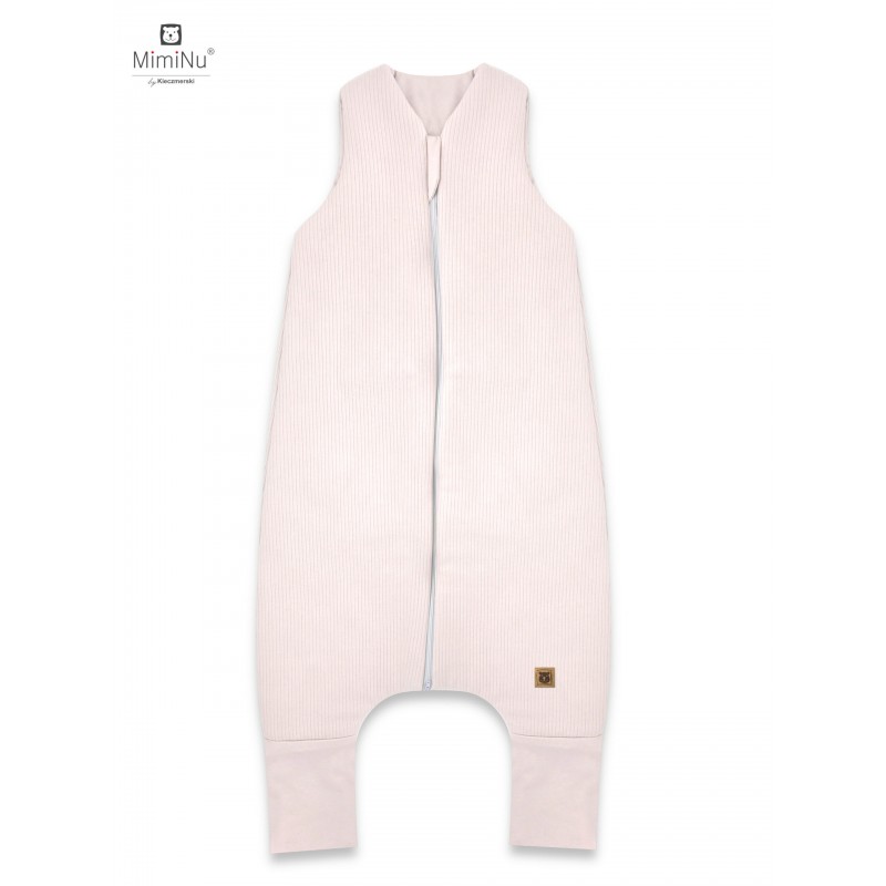 KIECZMERSKI Śpiworek do spania ocieplany z nogawkami MIMINU SOFT FLO S pudrowy róż 80/98cm 1-2,5 roku