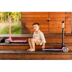 HULAJNOGA 3-KOŁOWA CARBON PINK