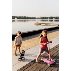 HULAJNOGA 3-KOŁOWA CARBON PINK