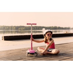 HULAJNOGA 3-KOŁOWA CARBON PINK