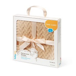 1648/02 KOC Z WEŁNY MERINO CIEMNY BEŻ