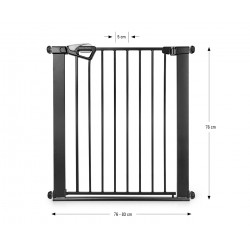 MILLY MALLY 6574 Bramka zabezpieczająca - barierka na schody Guardy 83 Black