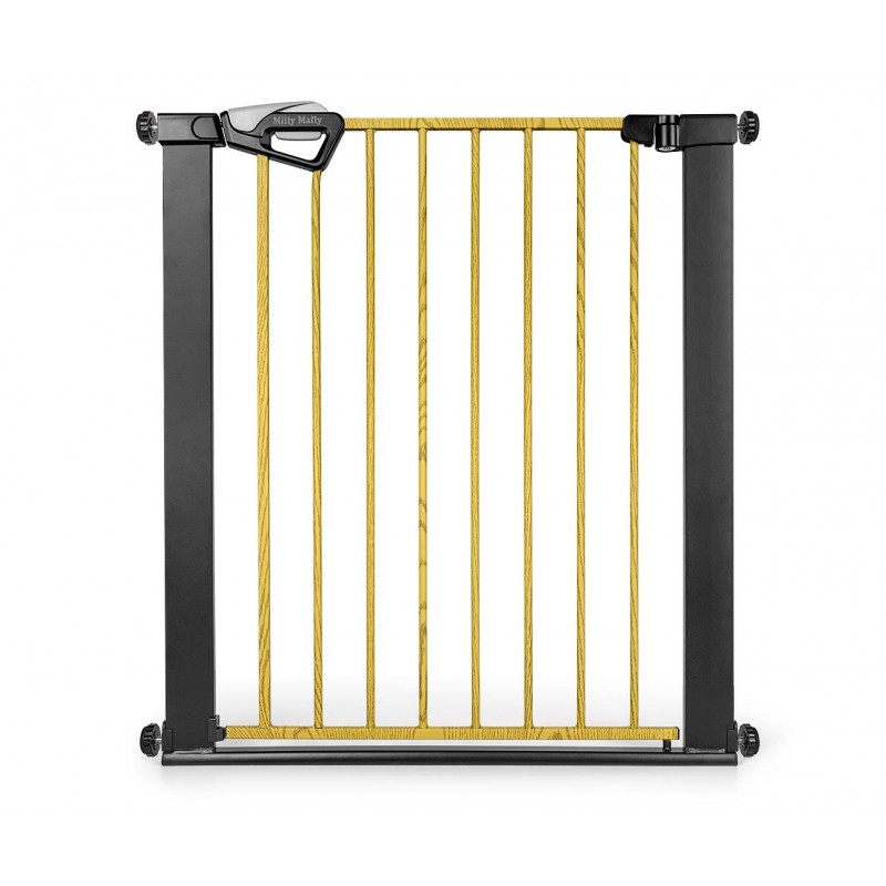 MILLY MALLY 6575 Bramka zabezpieczająca - barierka na schody Guardy 83 Black Natural