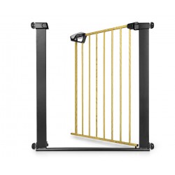 MILLY MALLY 6575 Bramka zabezpieczająca - barierka na schody Guardy 83 Black Natural