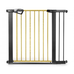 MILLY MALLY 6578 Bramka zabezpieczająca - barierka na schody z rozszerzeniem Guardy 104 Black Natural