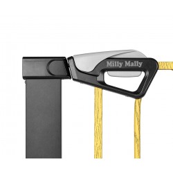 MILLY MALLY 6575 Bramka zabezpieczająca - barierka na schody Guardy 83 Black Natural