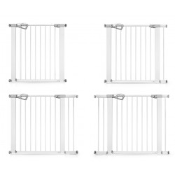 MILLY MALLY 6579 Bramka zabezpieczająca - barierka na schody z rozszerzeniem Guardy 104 White