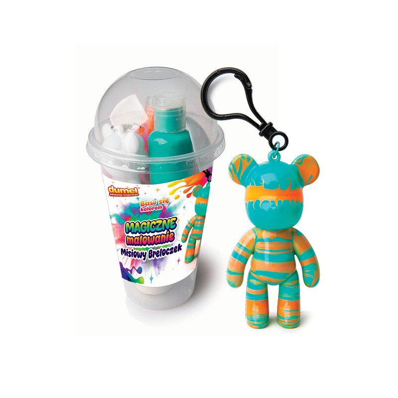 DUMEL DD 30620 Magiczne malowanie - misiowy breloczek