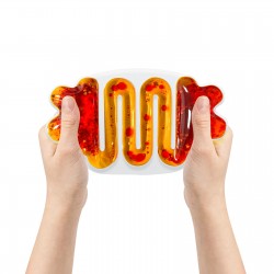 TULLO 706 Zabawka sensoryczna z cieczą squishy pomarańcz.