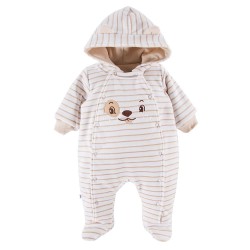 EWA 758538 RUN&FUN Pajac welurowy ociepl. beż 62