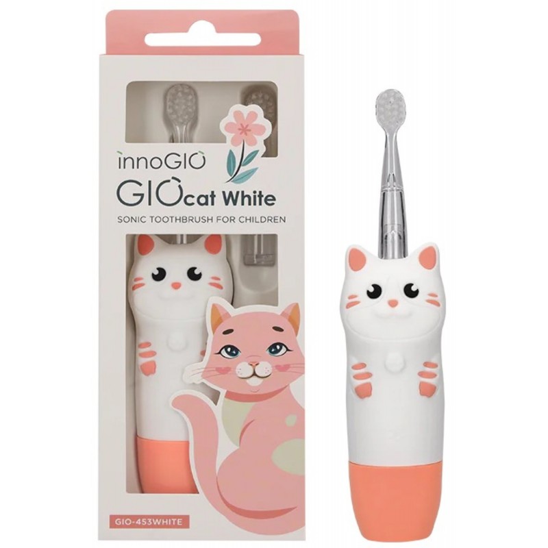 INNOGIO GIO-453WHITE Soniczna szczoteczka dla dzieci GIOcat biała