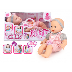 ARTYK 187711 Lalka NATALIA Bobas mimiczny ze smoczkiem 41 cm
