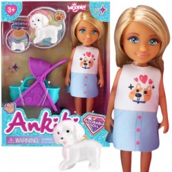 WOOPIE 57659 Royal Laleczka z wózkiem i pieskiem