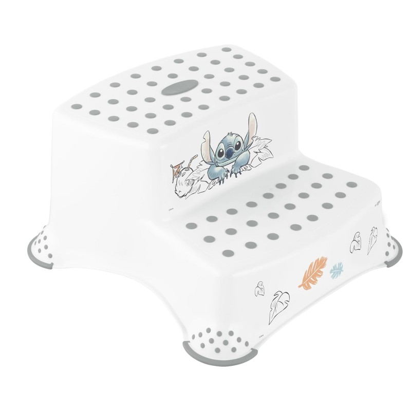 KEEEPER IGOR STITCH Podest dziecięcy dwustopniowy z funkcją antypoślizgową biały