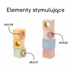VIGA 44279 Drewniane Klocki Sensoryczne PolarB