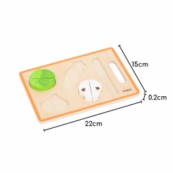 VIGA 44790 Drewniana Układanka edukacyjna Montessori Warzywa