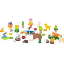 VIGA 44819 Drewniane Klocki Leśne Opowieści