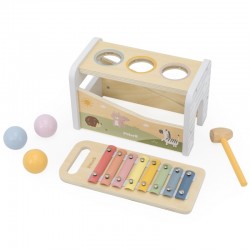 VIGA 44270 Drewniana Wybijanka + Cymbałki 2w1