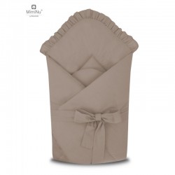 KIECZMERSKI Rożek wiązany ROYAL z falbanką 75x75 cm mokka