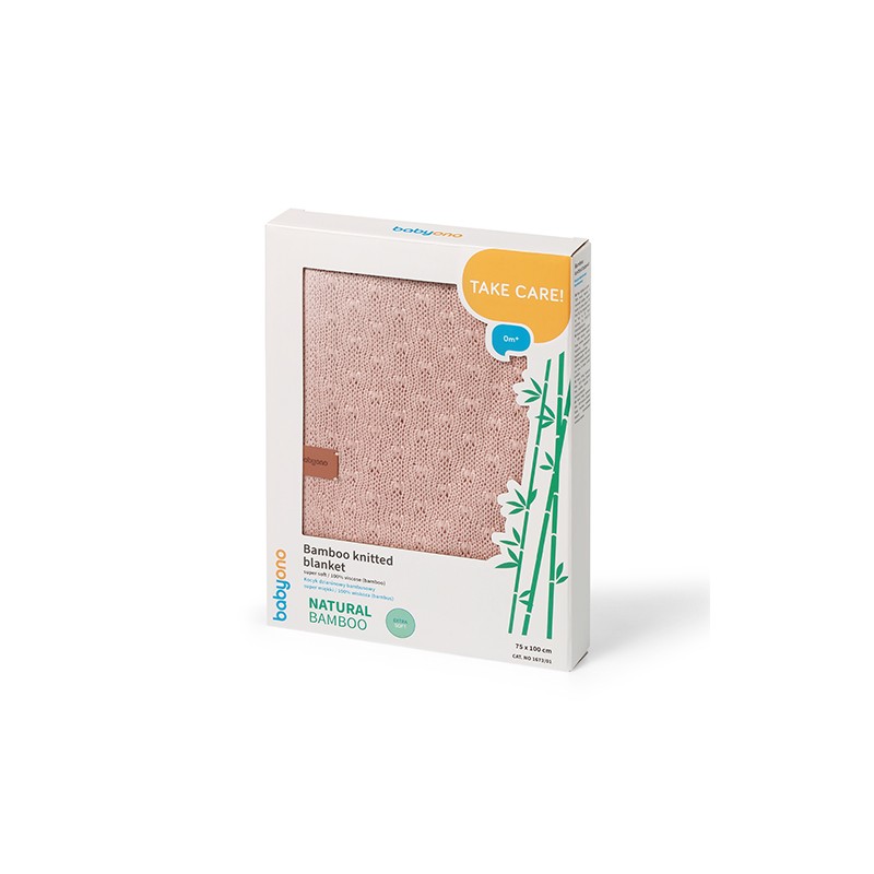 B.O.1673/01 Kocyk bambusowy różowy