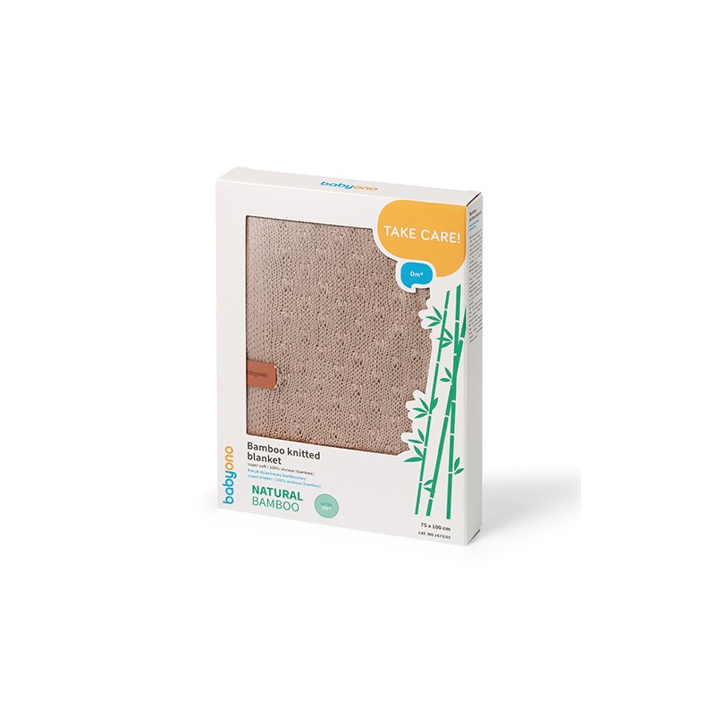 B.O.1673/03 Kocyk bambusowy beżowy