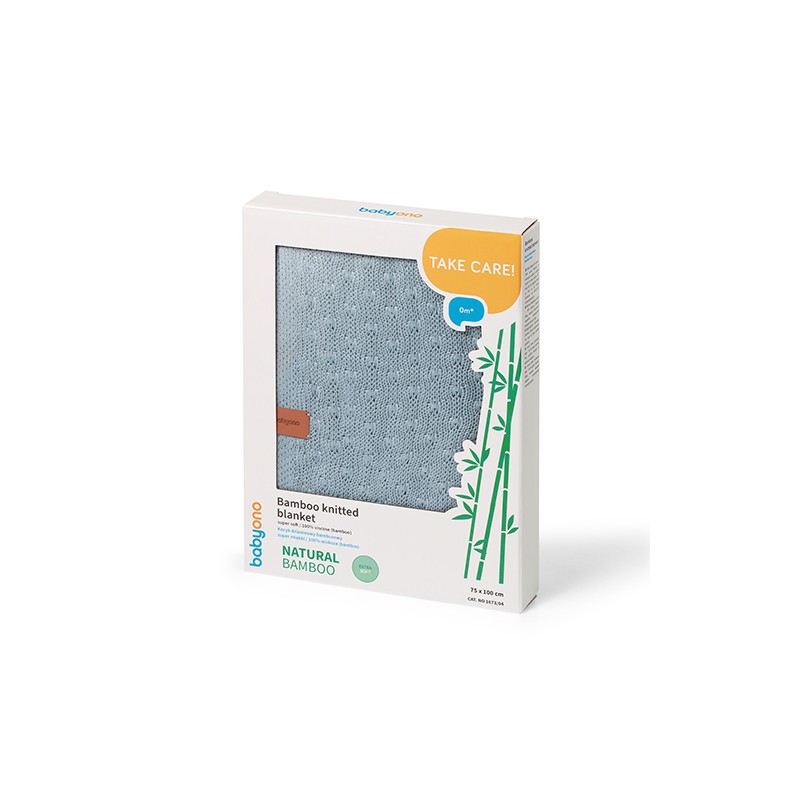 B.O.1673/04 Kocyk bambusowy niebieski