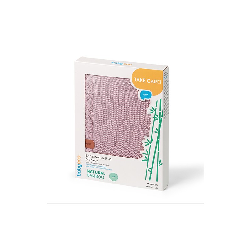 B.O.1674/01 Kocyk bambusowy różowy