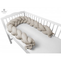 KIECZMERSKI Ochraniacz - warkocz bawełna 100% dł.240 cm beż