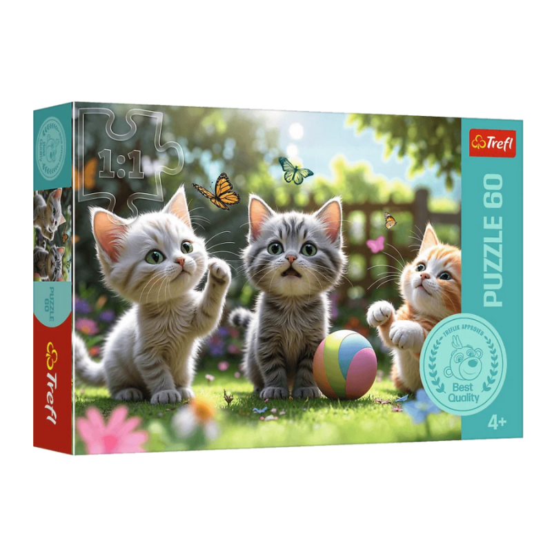 TREFL 17412 Puzzle 60 Trzy kociaki