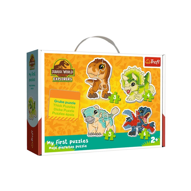 TREFL 36138 Puzzle Baby Classic Urocze dinozaury