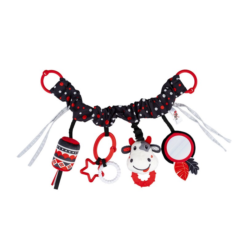 BALIBAZOO BB 82819 Zawieszka do wózka Kontrastowa krowa