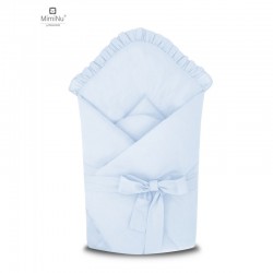 KIECZMERSKI Rożek wiązany ROYAL z falbanką 75x75 cm błękit