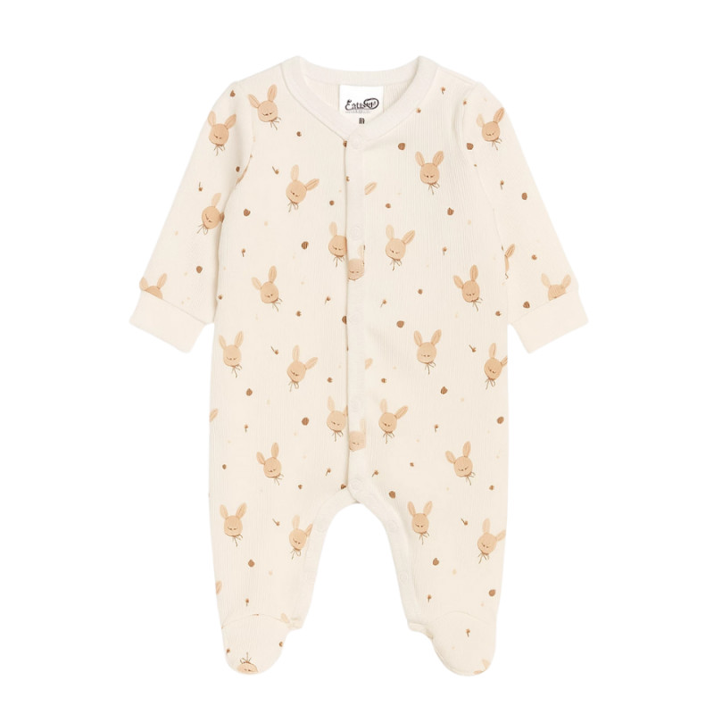 BABY 01979 Pajac niemowlęcy prążek Królik 68/74