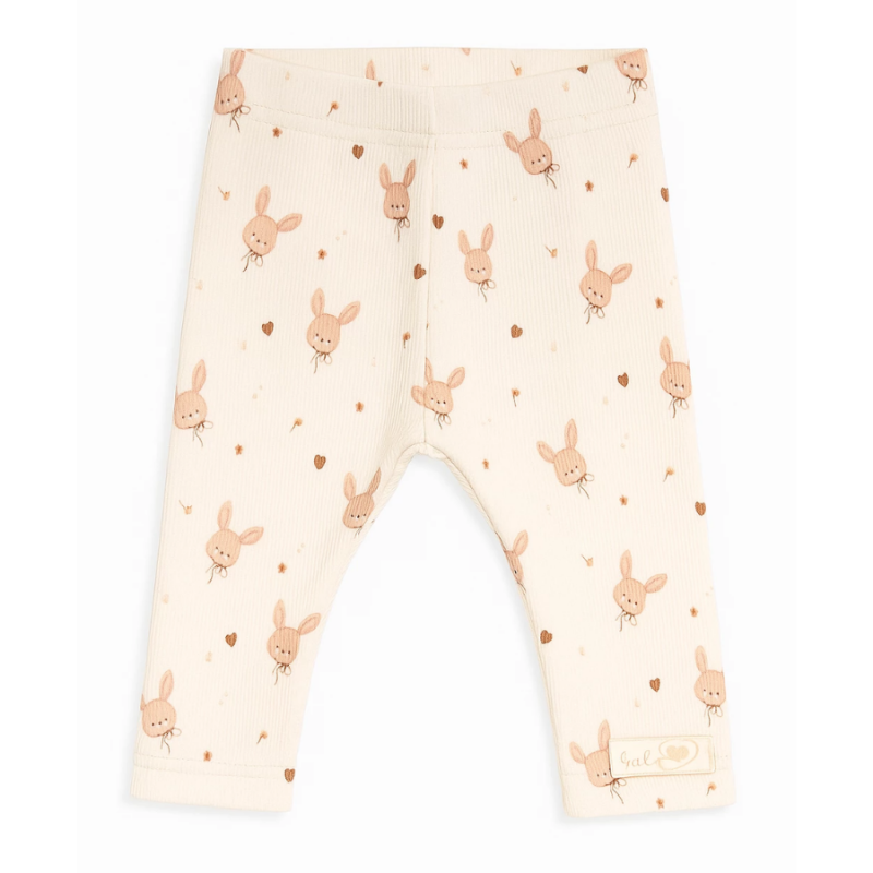 BABY 01981 Leginsy niemowlęce Królik 56/62 prążek