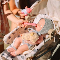 WOOPIE 50988 ROYAL Lalka Bobas 36cm w ubranku z misiem