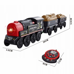 WOOPIE 57338 Kolejka Retro Zdalnie Sterowana Lokomotywa